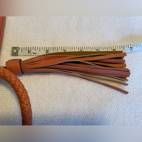 Calin Collection Wristlet.Beautiful Burnt Orange, Vegan Leather With Fringe. NWT - Picture 12 of 12